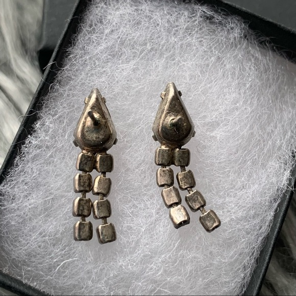 Vintage Rhinestone Earrings - Picture 3 of 6